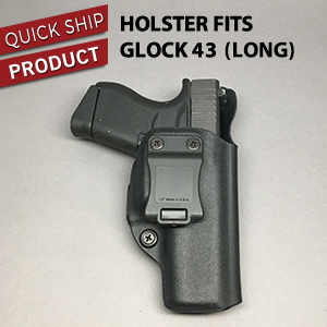 aiwb holster glock 43 long jm custom kydex glock 43 size